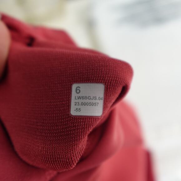 Lululemon Leggings Womens 6 Align High Rise Crop 23" Red Yoga Soft Run Workout - Picture 7 of 8